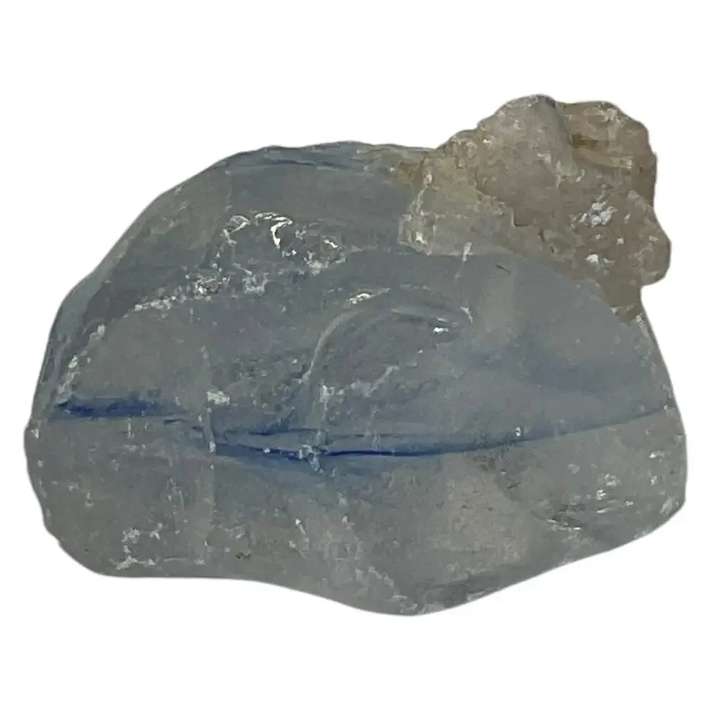 Opalescent Cobalt Swirl Art Glass Cullet Glowing Manganese Slag‎ Glass #5GL127